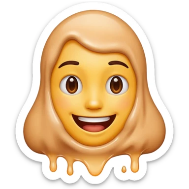 Melting in love sticker