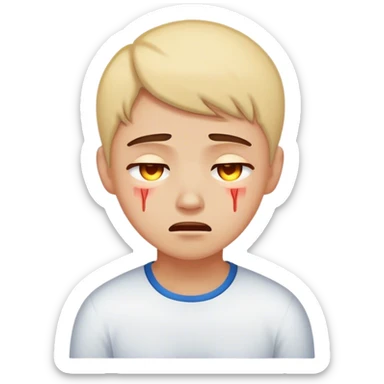 Pain and suffering cutely sticker