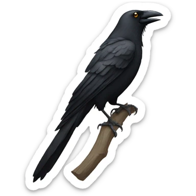 a crow that cry  sticker