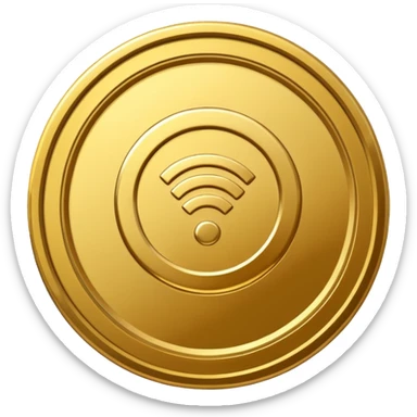 wifi money coin  sticker