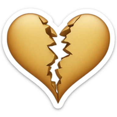 Broken heart sticker