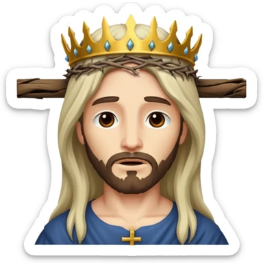 Jesus hanging on the cross sticker