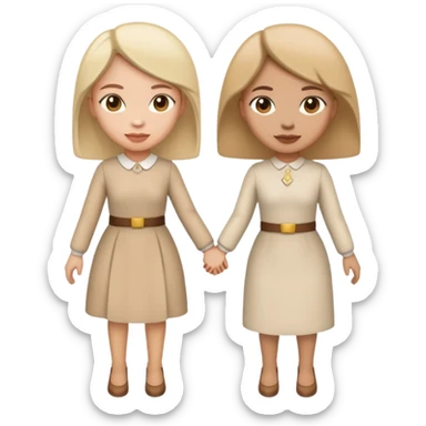 Twin flame girly pops sticker