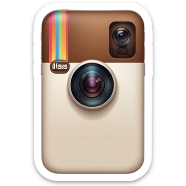 celular com instagram na tela sticker