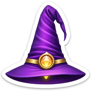 wizard hat glowing sticker