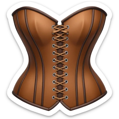 brown corset sticker