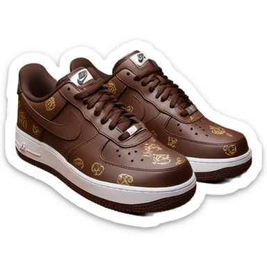 Nike x Supreme Air Force 1 Low Baroque Brown sticker