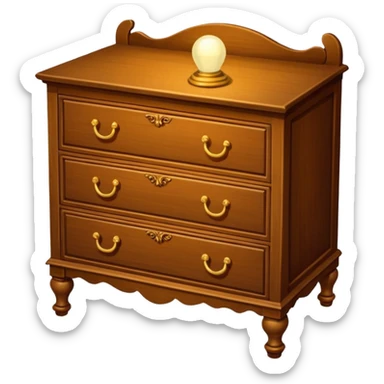 A Cupboard-commode-drawer-night-bed-stand furniture with a night lamp,WİTH BED sticker