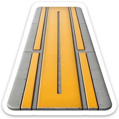 horizontal runway sticker