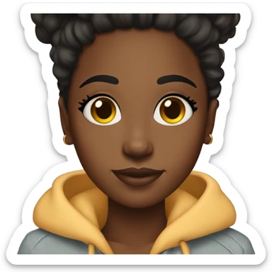 Black girl cozy vibes  sticker