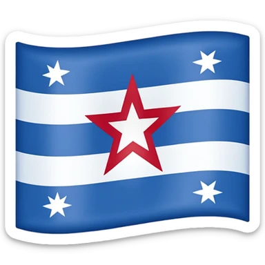 Chicago state flag sticker