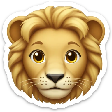 cute female lion  sticker