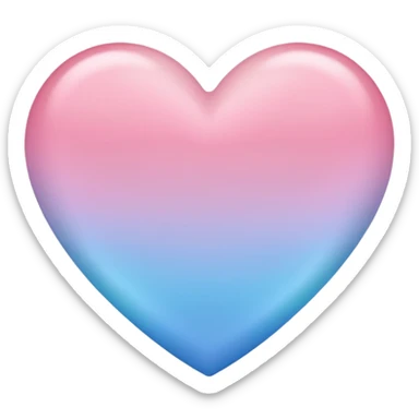 heart with a pastel ombre sticker