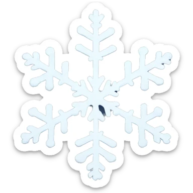 snow flakes sticker