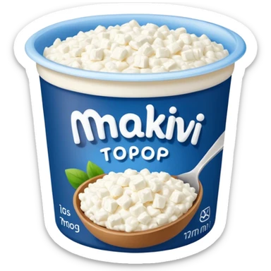 a pack of cottage cheese with the label "мягкий творог" sticker