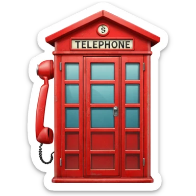 telephone cabin sticker