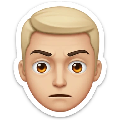 Revenge face sticker