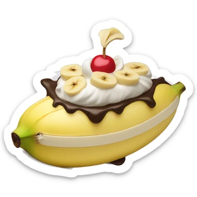 banana split sticker