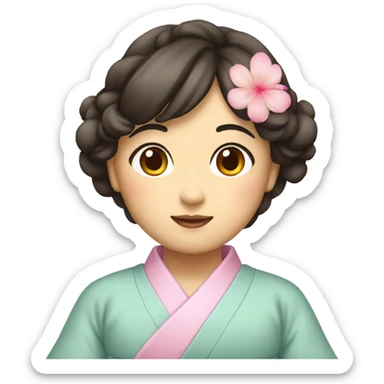 Japonesa hermosa sticker