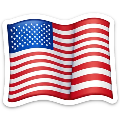 american flag  sticker