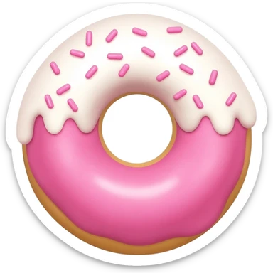 pink donut sticker
