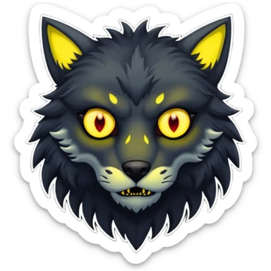 Create an emoji of  a scary Skinwalker full bodied sticker