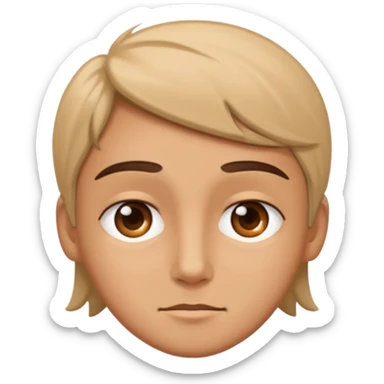 Sus look and eyes squinted  sticker