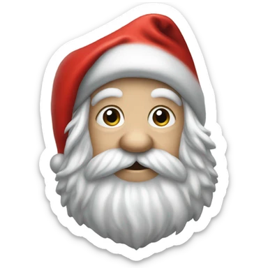 Gnome wearing Santa suit sticker
