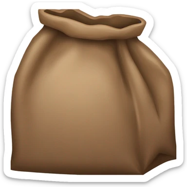 bag of brown soil sticker