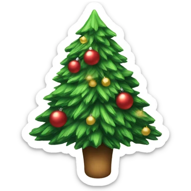 Christmas tree sticker