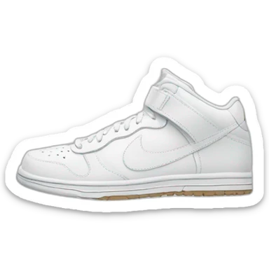 white nike shoes sticker