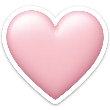 Pastel pink heart sticker
