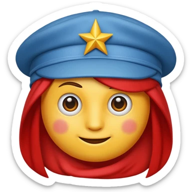 Un emoji care să fie roșu în obraji, dar să își dea ochi peste cap sticker