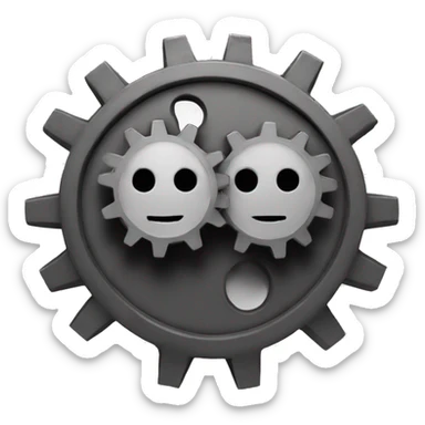 2 cogs sticker
