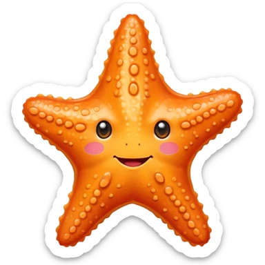 Blushed cheeks starfish sticker