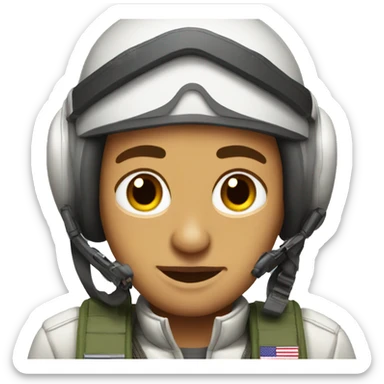 fighter jet pilot sticker