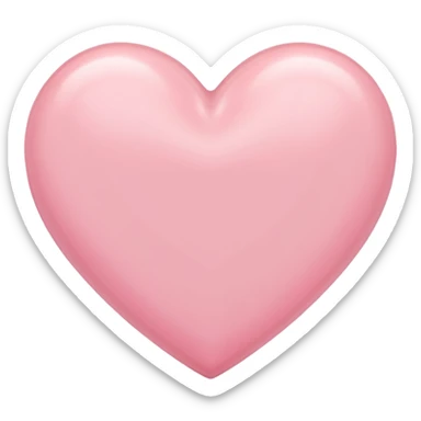 pastel pink heart sticker