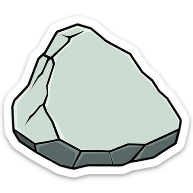 Bumpy black white rock sticker