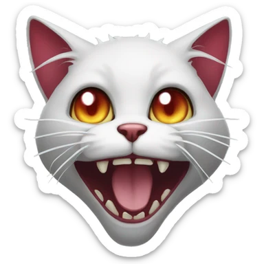 vampire cat sticker