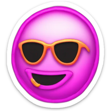 Juicy booty neon sign style sticker