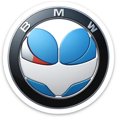 Logo de bmw mejor hecho sticker