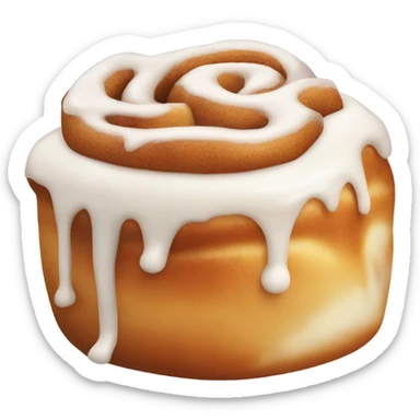 Icing cinnamon bun  sticker