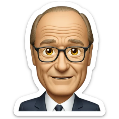 Jacques chirac sticker