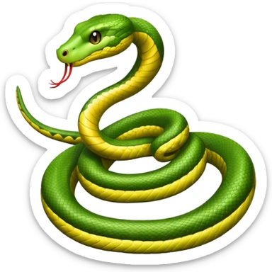 Snake with legs sticker