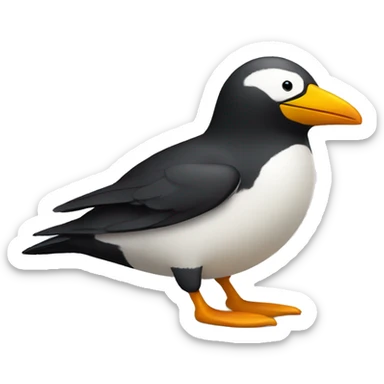 Pingouin qui se bat sticker