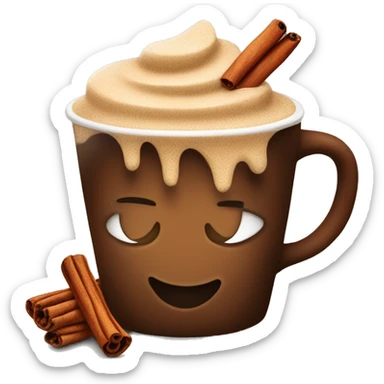 Spicy coffee with cinnamon  sticker