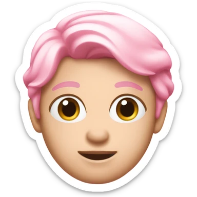 Pink emoji’s  sticker
