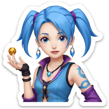 league of legends jinx arcane sticker