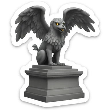 Griffin statues sticker