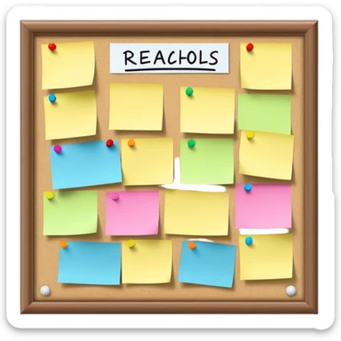 bulletin board reachable goals sticker